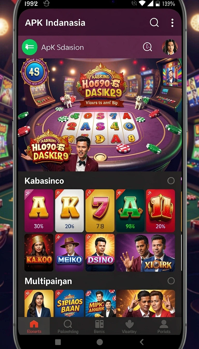 Antarmuka aplikasi Review Aplikasi king403