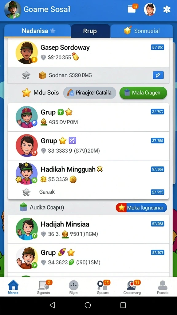 Antarmuka aplikasi pcx777 APK Terbaru untuk Perangkat Android