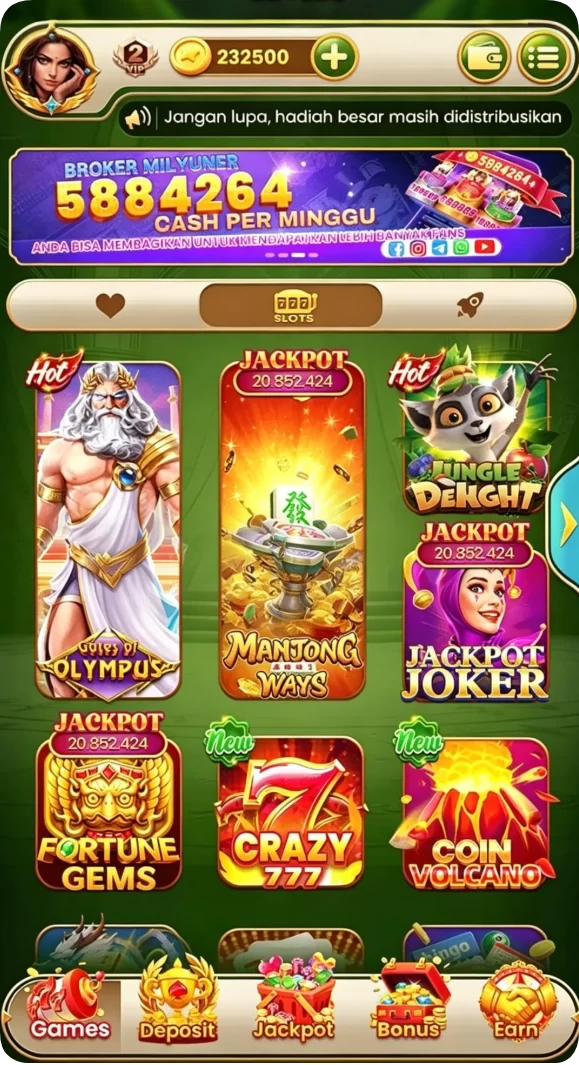 Antarmuka aplikasi promo Terbaru: Download APK Resmi dan Aman