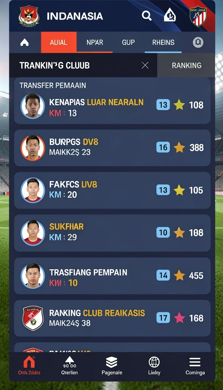 Antarmuka aplikasi pcx777 APK Terbaru untuk Perangkat Android