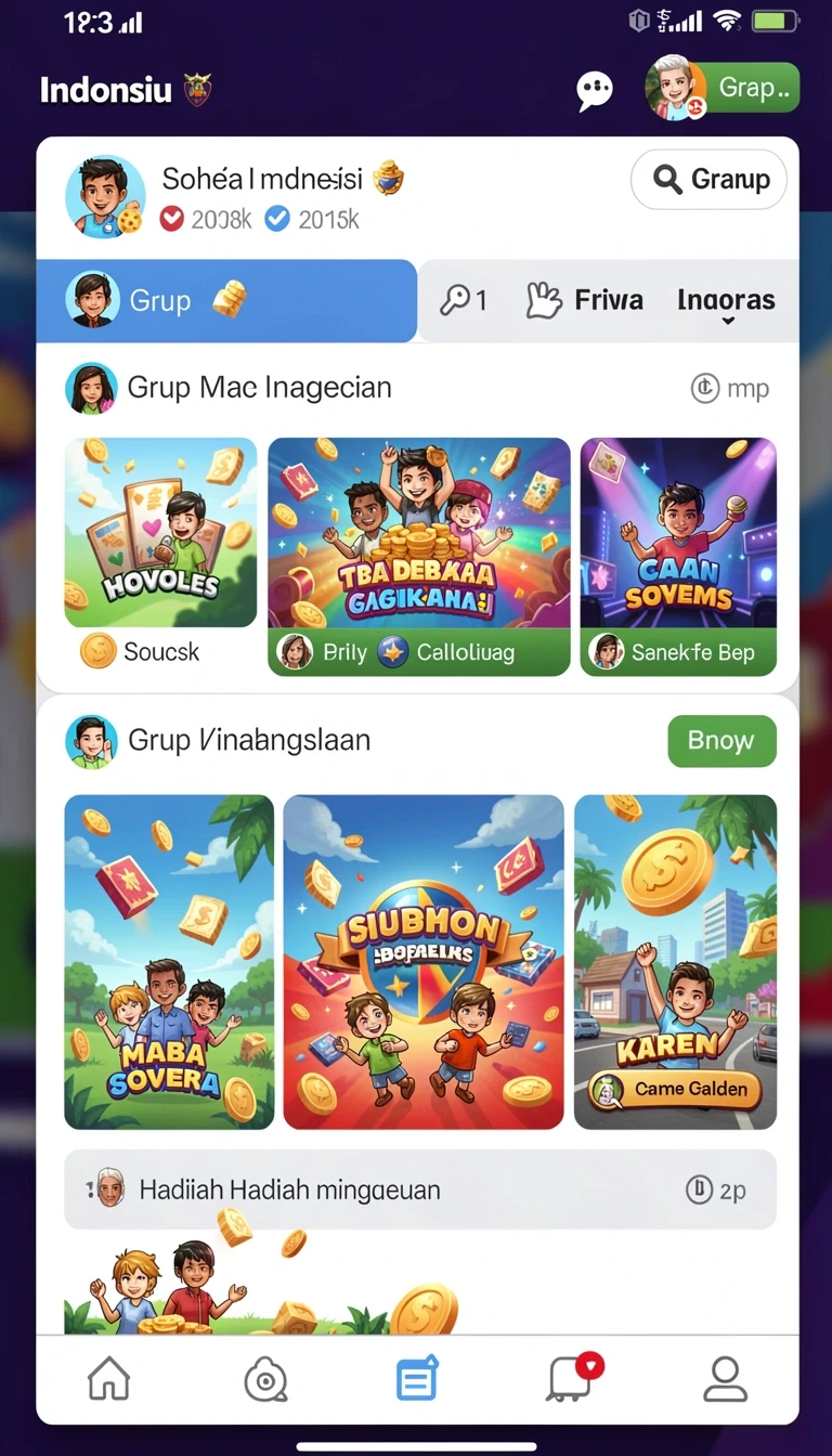 Antarmuka aplikasi putarmega Terbaru untuk Android: Download APK Gratis